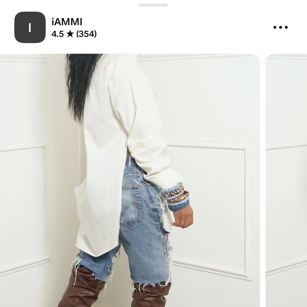 Ivory unique iammi designer top, wear multiple waya - Picture 2 of 3